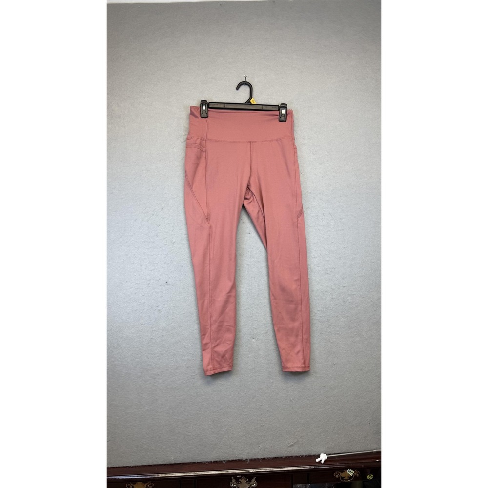 Danskin Leggings Womens Medium Pink‎ High Rise Yoga Athletic Gym Workout Pants